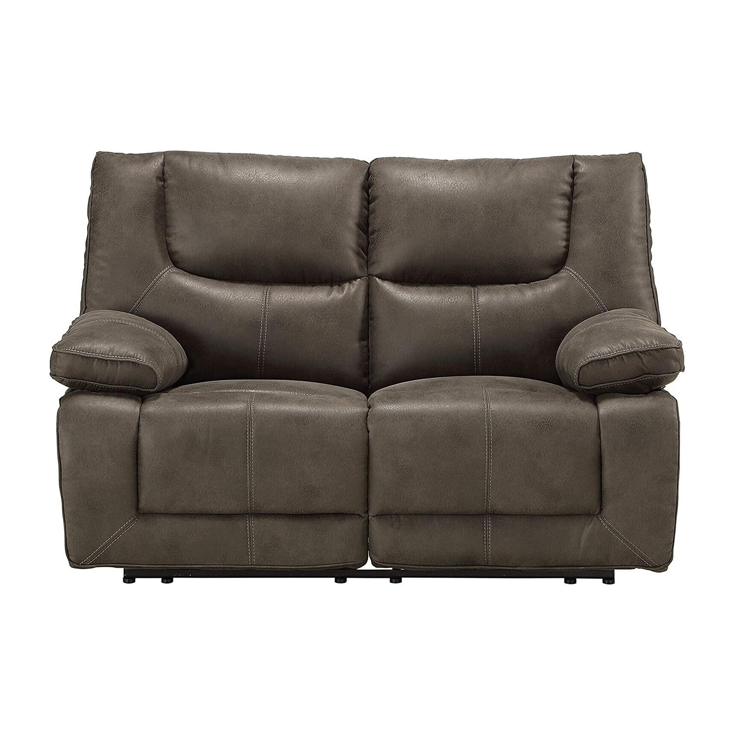 Latitude Run® Faux Leather Upholstered Power Reclining Loveseat ...