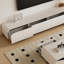 Wood TV Stand and Coffee Table Set