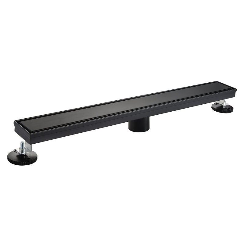 Kingston Watercourse 48-Inch Linear Shower Drain, Matte Black