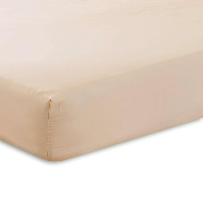 Adalia Cotton Blend/Polyester Fitted Sheet, Blue, Double, Flat sheet
