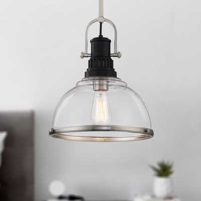 12" 1-Light Dimmable Pendant Light