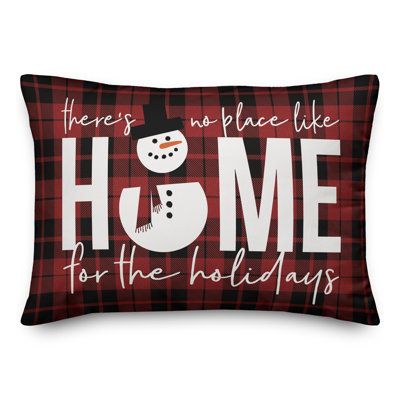  Coussin rectangulaire intérieur / extérieur Home For The Holiday