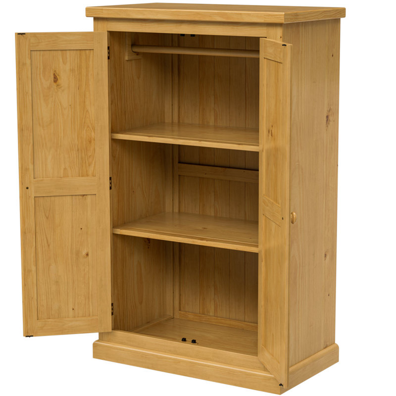 Chunky 2 Door Solid Wood Wardrobe