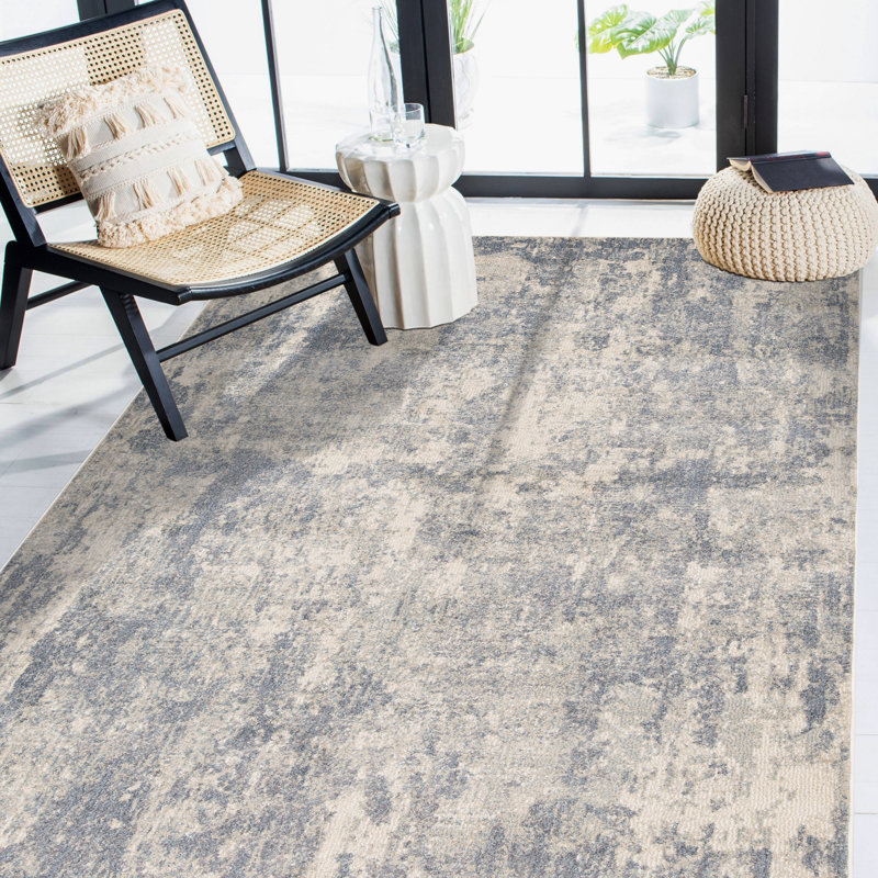 Abstract Indoor Rug, Rectangle 7'10" x 10'2"