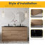 Ensemble de meuble-lavabo double l 59 po Anaheid