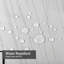 Rideau de douche blanc imperméable, rideaux de douche pour la salle de bain avec 12 crochets-130018418
