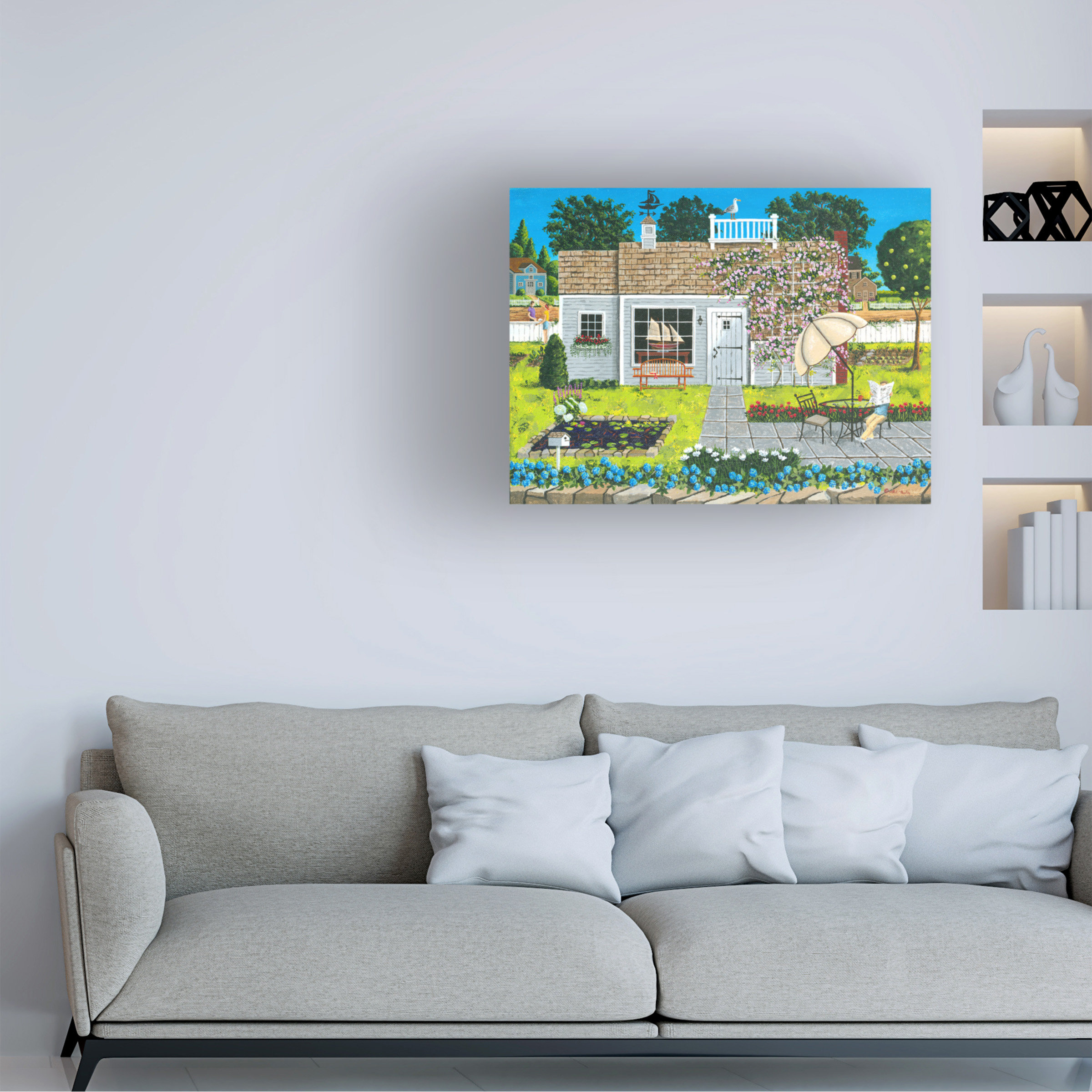 Ophelia & Co. Wrapped Canvas Wall Art - Art Poulin 'Cape Cod - Summer ...