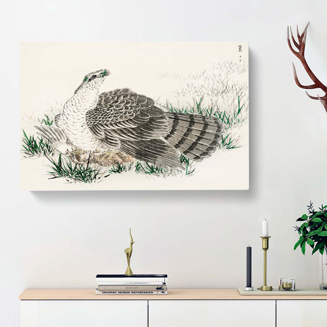 Japanese Hawk-Eagle by Numata Kashu - Wrapped Canvas