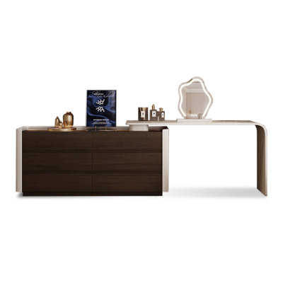 Makeup Vanity with Light mirror,6 drawers