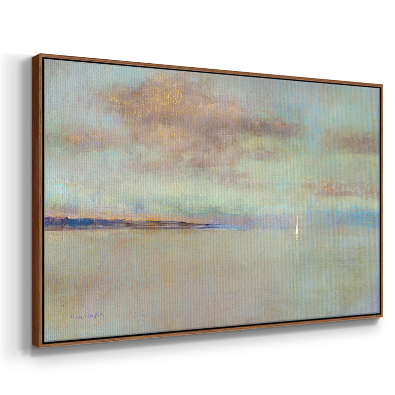 August August Morning, reproduction d'art sur toile, H 17 po x l 25 po x P 2 po, Noyer