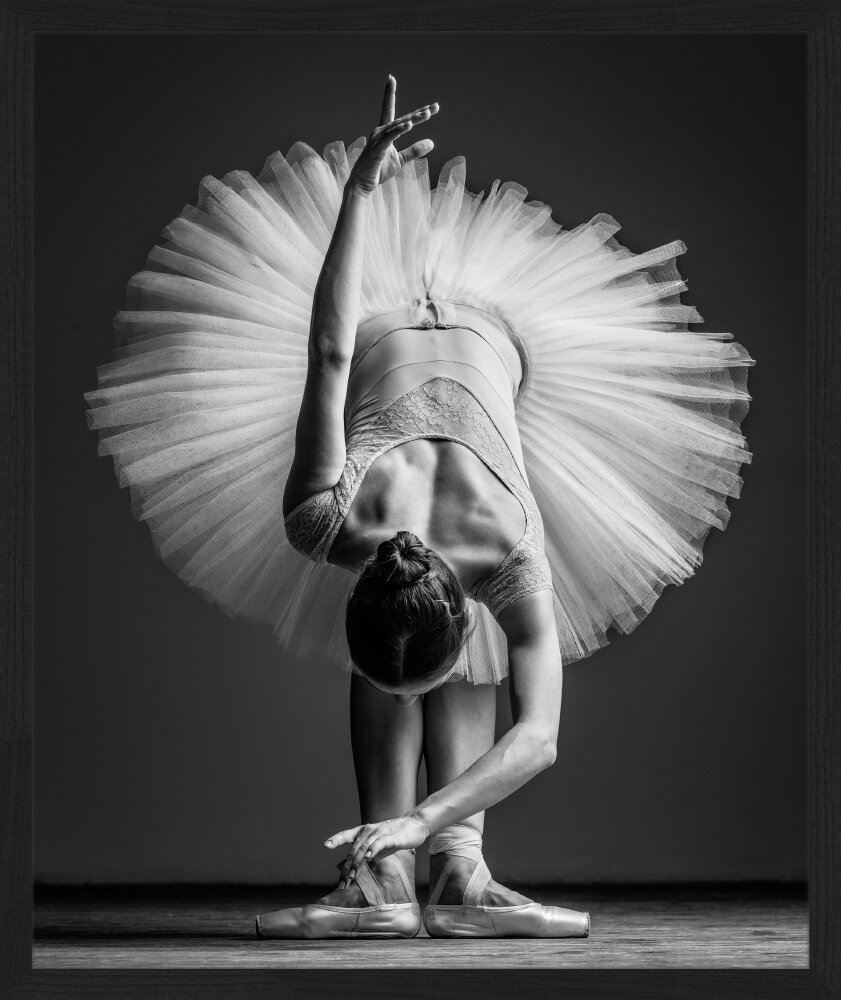 Gerahmtes Papierbild - Fotografie „Ballerina”