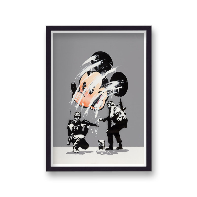 Banksy No Mickey - Single Picture Frame Print