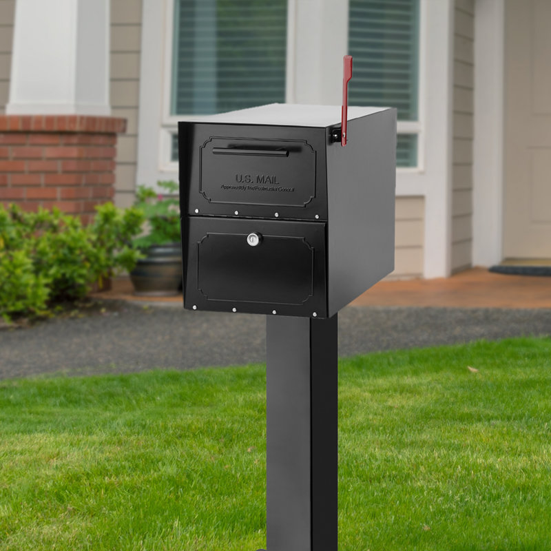 Montant de surface standard 28 po noir, Noir