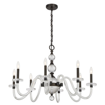Aragon 8-Light Chandelier in Mediterranean Bronze