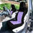 Diamond Stitched Flat Cloth Car Seat Covers Full Set-87289361
