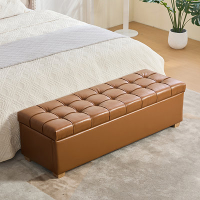 Banc de rangement rembourré en polyuréthane à l'extrémité du lit, banc de fenêtre capitonné avec repose-pieds et repose-pieds avec repose-pieds pour le salon, la chambre à coucher, le vestibule, la salle à manger, le dortoir et le coin