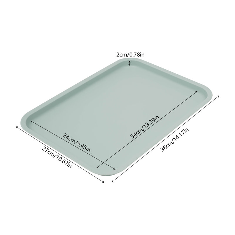 Wilfried  24PCS Serving Trays, Green