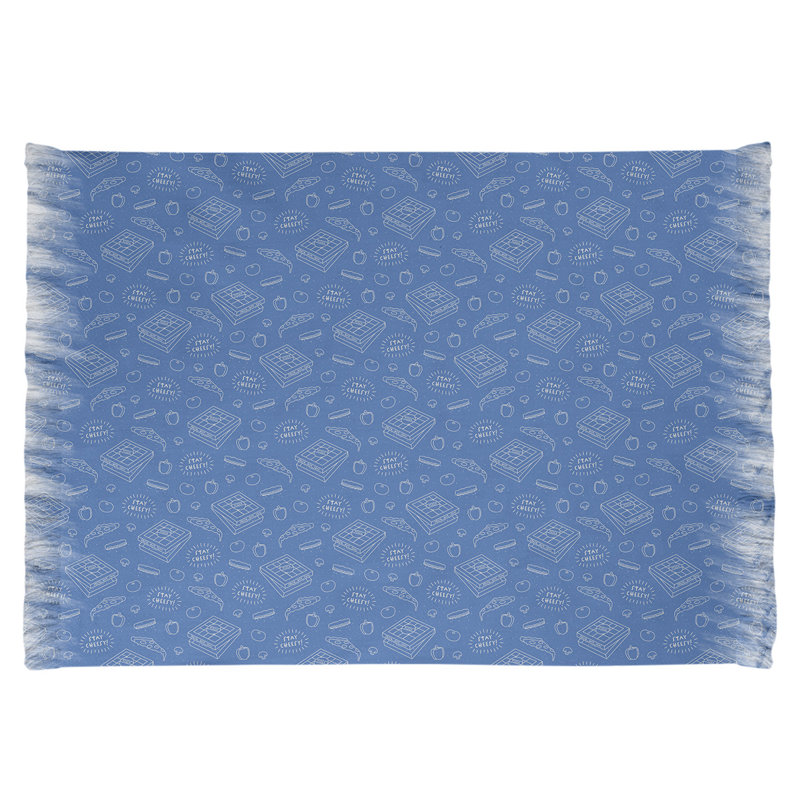 Bleu pizza Tapis décoratif, Oui