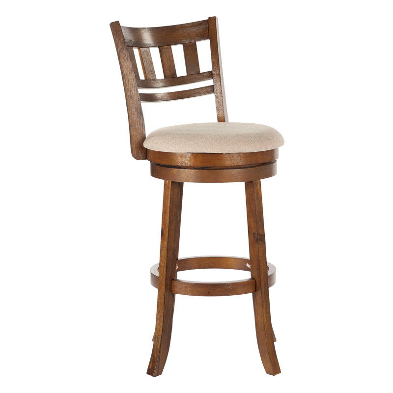 Tabouret de bar pivotant 30,5 po Beecroft, Brun brûlé
