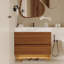 Meuble-lavabo mural avec lavabo et 2 tiroirs