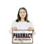Enseigne en plastique 11 po x 17 po P Pharmacie Street-119528751