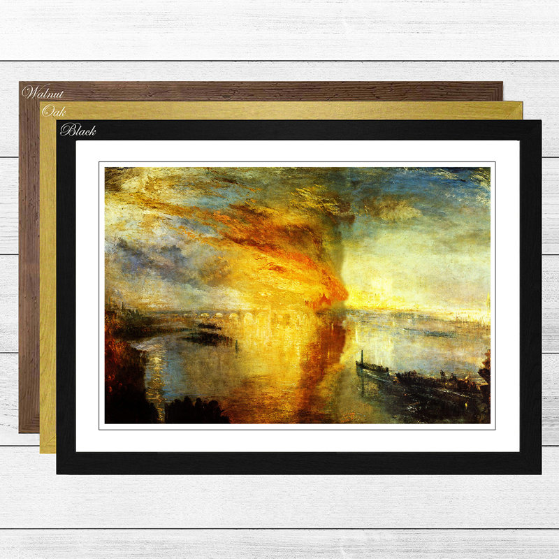 J.M.W. Turner - Single Picture Frame Painting, Walnut