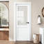 Intérieur de la porte de garde-manger en bois manufacturé de 80 po x 96 po H -109076557