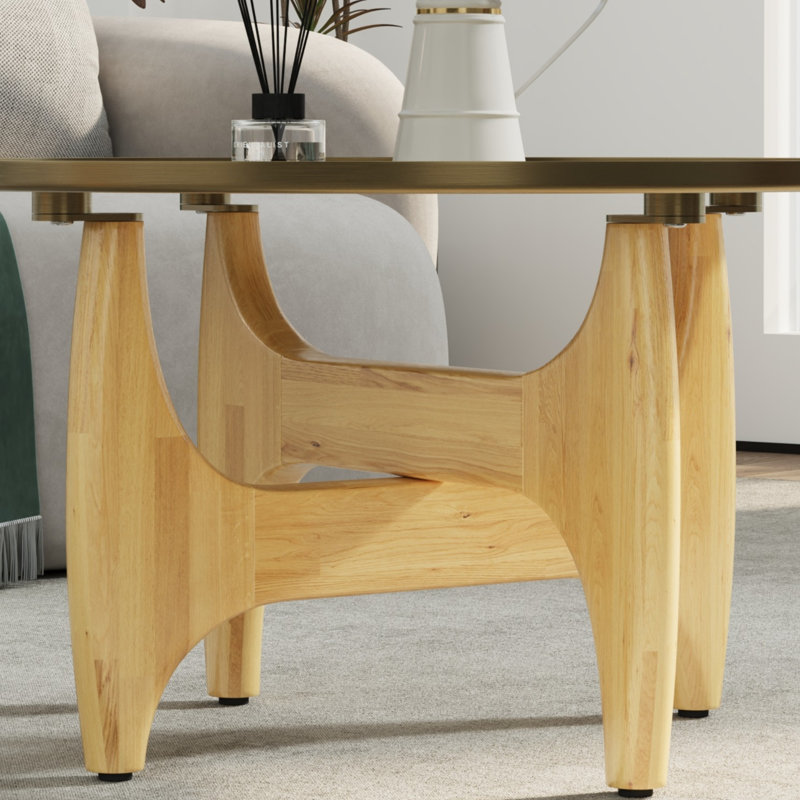 Round Coffee Table, Beige