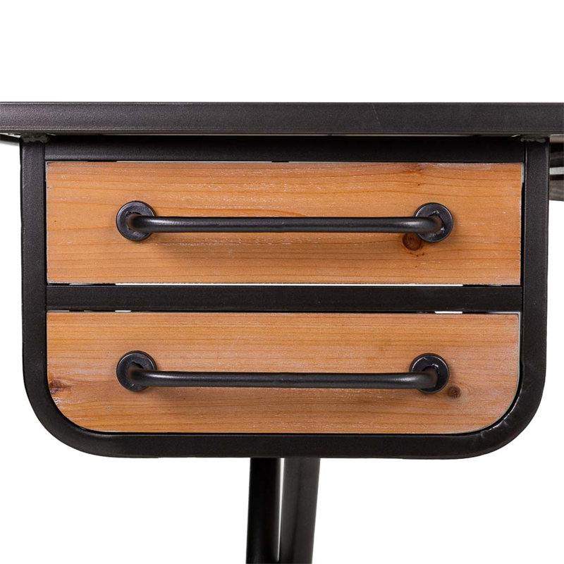 Hallas Metal Base Writing Desk