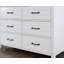 Table de chevet blanche 1Pc Table de chevet en bois massif noir 2 tiroirs avec plateau gris, finition deux tons