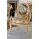 Solid Wood Arm Chair in Gold