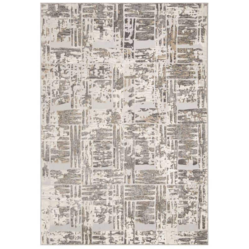 Tapis performance abstrait Vogue, Rectangle 5 pi 1 po x 7 pi 6 po