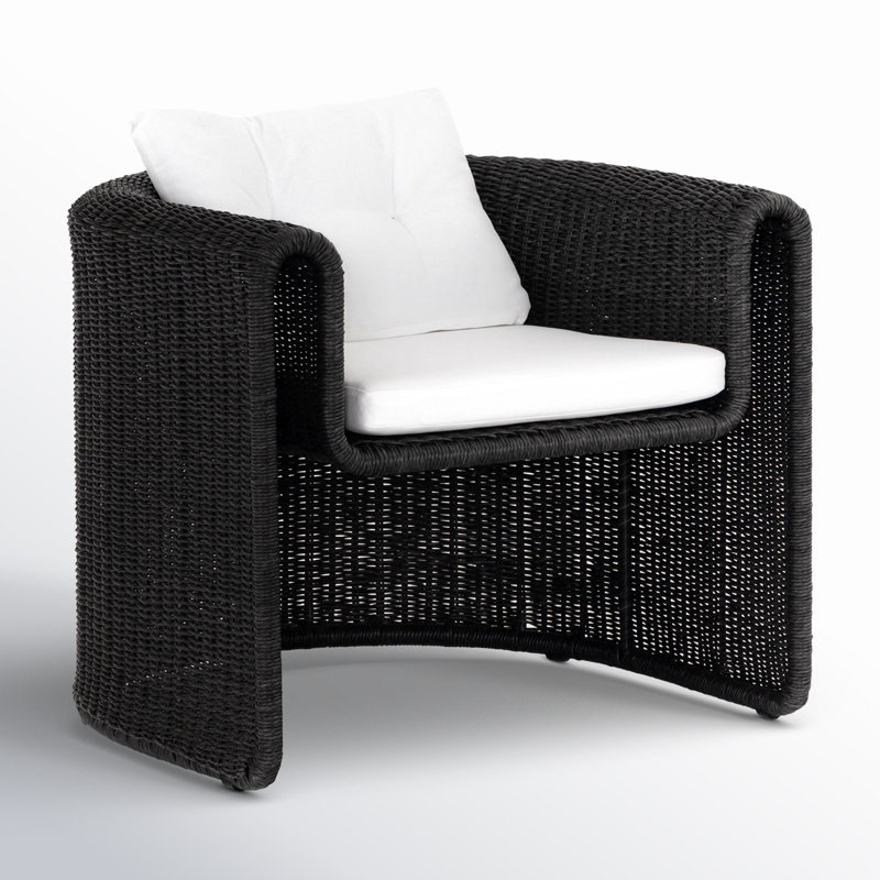 Tucson Outdoor Lounge Chair, Black