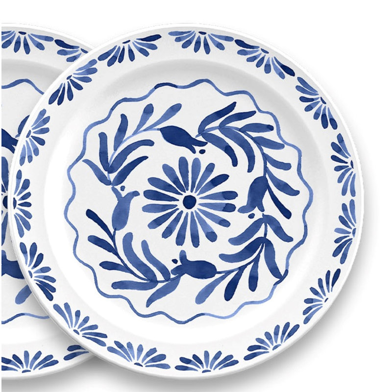 Bohannon Azul Salad Plate, 22cm - Melamine