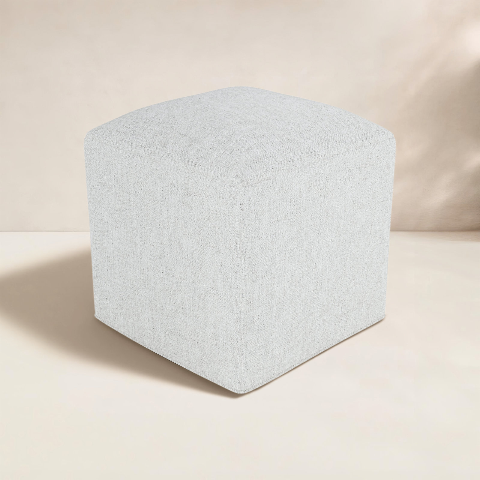 Praia Sunbrella® Patio Ottoman, Canvas White Sunbrella® Canvas