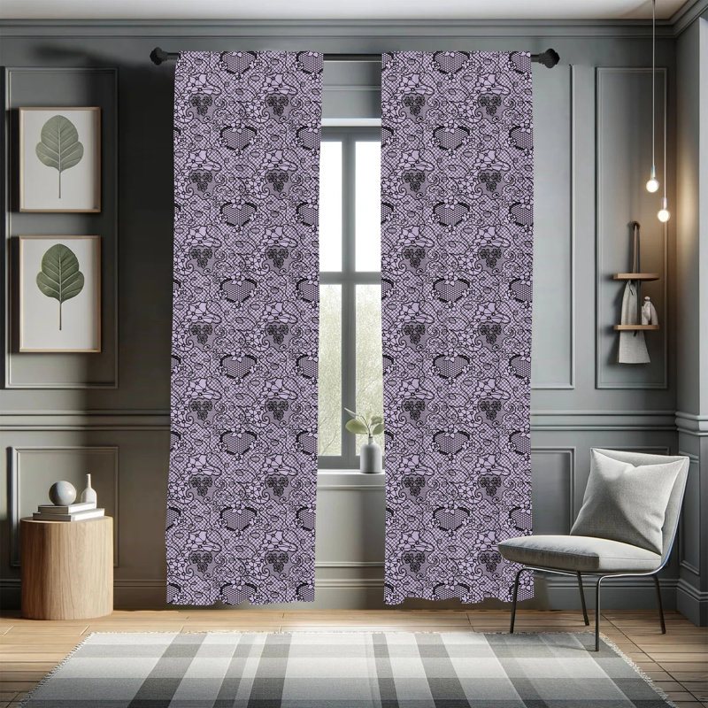 Semi-Sheer Rod Pocket Curtain Panels, 28" x 95"