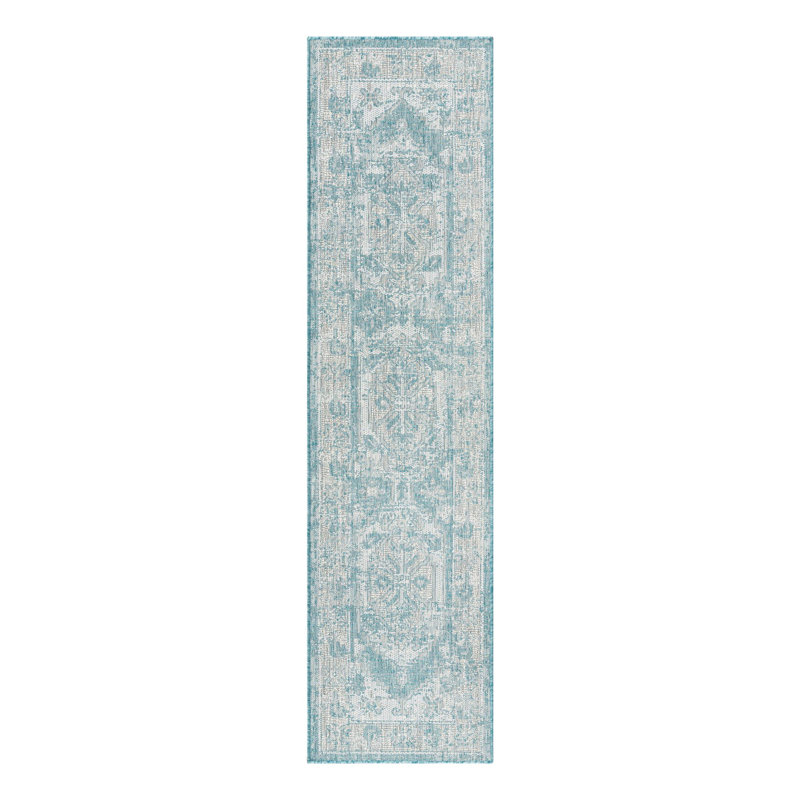 Oriental Indoor / Outdoor Rug, Runner 2' x 7'10"
