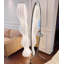 Miroir pleine grandeur d'inspiration nordique en acier inoxydable