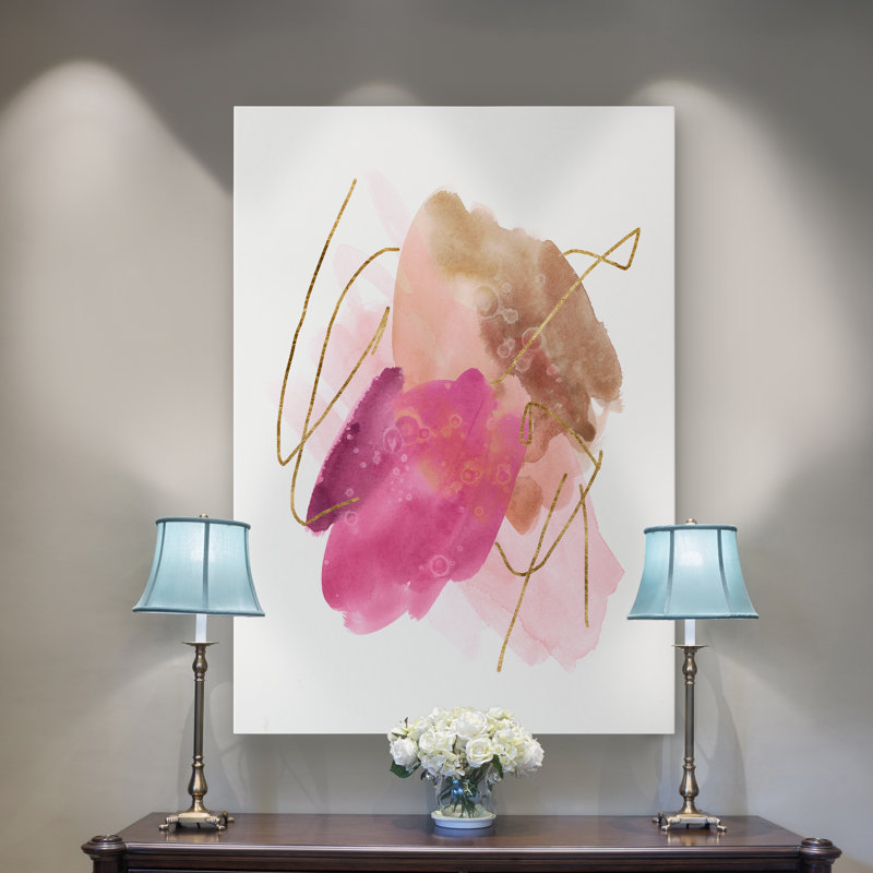 " Rose Edge III ", 12" H x 8" W x 1" D, Wrapped Canvas