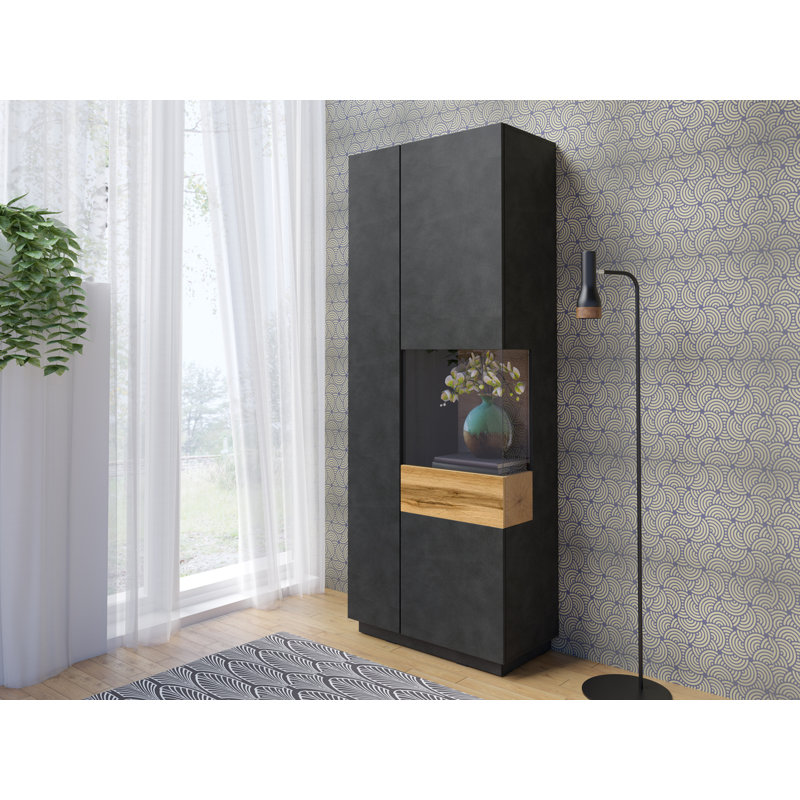 Holst Display Cabinet, Matera / Wotan Oak, Right