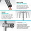 Urbix Industrial Pull-Down Single Handle Kitchen Faucet-73246111
