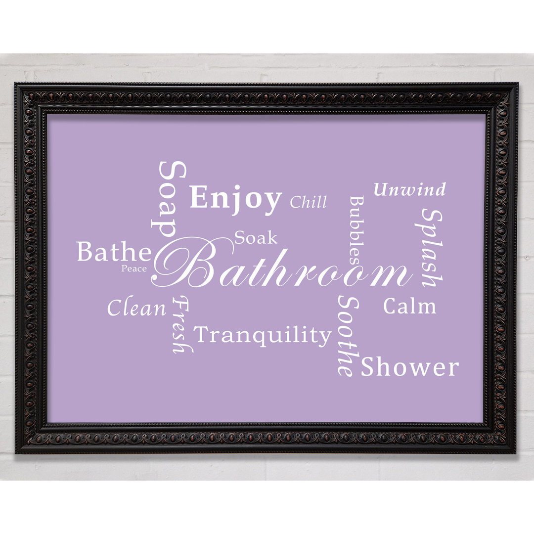 Badezimmer Zitat Badezimmer Tranquility Dusty Pink - Single Picture Frame Art Prints