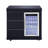 Black 6-Burner 83500 BTU Deluxe Stainless Steel Gas Outdoor Kitchen Bar Barbecue Island Grill + Stainless Steel Sink With Trash Can + Refrigerator And Three-Drawer Storage Cabinet