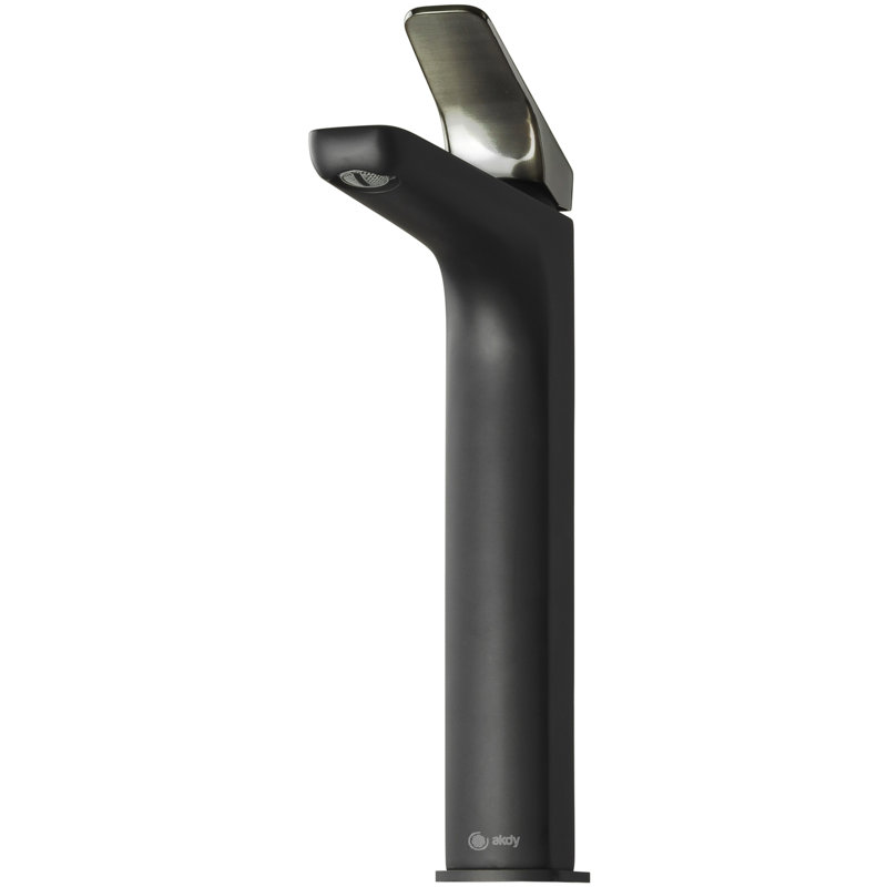 Vessel Sink Bathroom Faucet, Matte Black/Brushed Gun