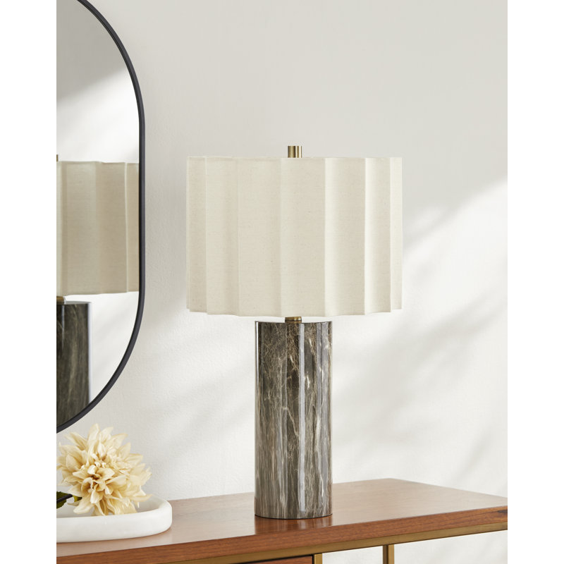 Lampe de table Toseland Clarkstown, Marron foncé