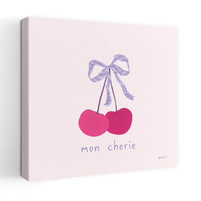 Mon Cherie, art français, H 24 po x l 24 po