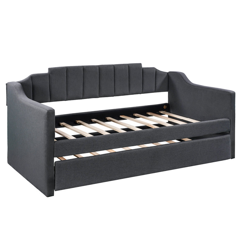 Lit plateforme simple tapissier Bexhill, Noir