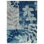 Tapis bleu à motif floral Leeming-1606308306