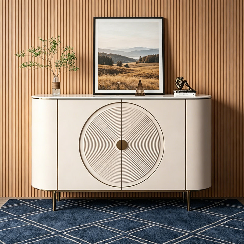 Buffet de salon moderne et tendance, H 33,46 po x l 59,06 po x P 15,75 po