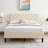 Queen Platform Bed Frame with Velvet Upholstered Headboard and Wooden Slats Support, Mattress Foundation/No Box Spring Needed-962680627-950660878